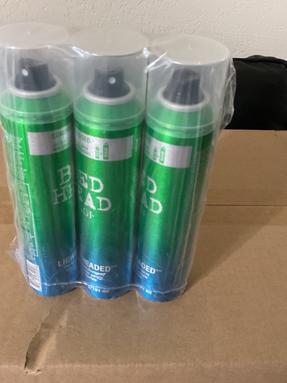 Bed Head by TIGI Lightheaded Hairspray  5.5 oz lot of 3